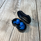 Беруші для плавання, силіконові беруші, затички у вуха, беруші для басейну від води Hechpro сині (4934), фото 6