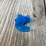 Беруші для плавання, силіконові беруші, затички у вуха, беруші для басейну від води Hechpro сині (4934), фото 8