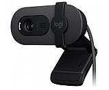Веб-камера Logitech Brio 105 Business, 1920x1080 / 30 fps, фіксований фокус, мікрофон, кут огляду 58°, RightLight 2, USB, 1 м, фото 4