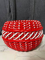 Кошик із ротанга плетений різних кольорів