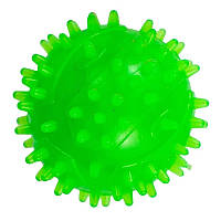 Іграшка д/соб М'яч із шипами зелений 7,5 см FOX/TF-056