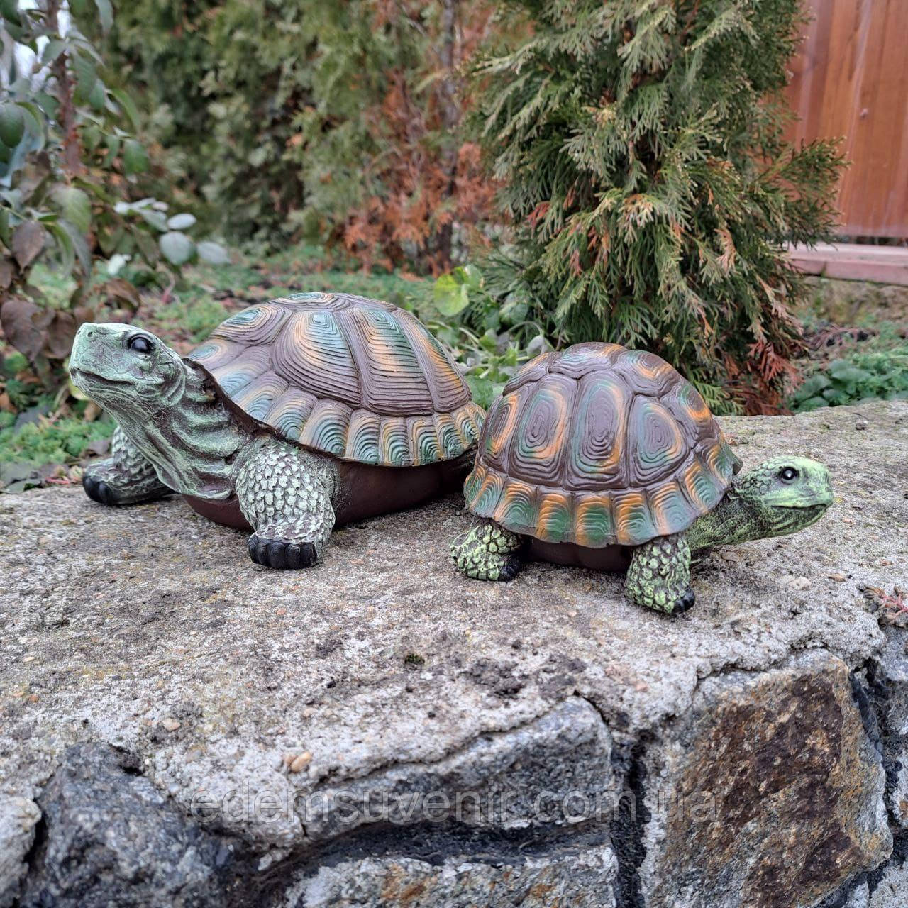 Комплект фігур Сім'я черепах №1, фігури садові,  садові статуетки, садові фігури з полістоуну