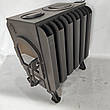 Піч буржуйка "Батарея" зі склом, тривалого горіння, метал 4мм, фото 8