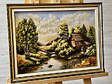 Картина - пейзаж з бурштину "Млин" 30*40 см, фото 3