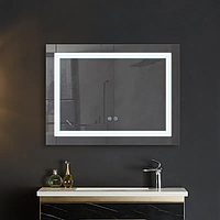 Дзеркало настінне з LED-підсвіткою Mixxus WARM MR12-90x70, прямокутне дзеркало з регулятором яскравості