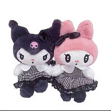 М'яка іграшка Куромі в платті аніме персонаж Kuromi Melody Hello Kitty 20 см, Кошеня Kuromi у платті 20 см, фото 5