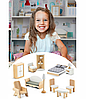 Великий 3-поверховий дерев'яний ляльковий будиночок Ricokids RK-878, фото 8