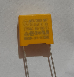 Конденсатор 0.15uF 275VAC MKP X2 P=10mm