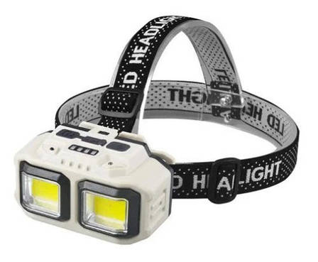 Яскравий лобовий ліхтар X-Balog (без сенсора) з червоним і білим світлом18650 IP44 Rablex 971 HX-816, фото 1