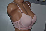 Бюстгальтер Ana Sweeney мереживні лямки чашка B Персиковий, фото 2