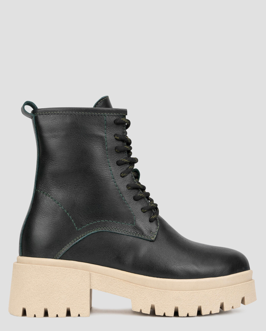 Черевики високі жіночі зимові зелені натуральна шкіра Україна Lioneli — розмір 37 (23 см) (модель: LiL21451-1021-03MKG), фото 1