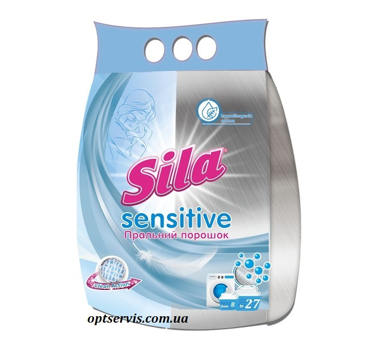 Засіб для прання Sila Sensitive порошок 1.2 кг
