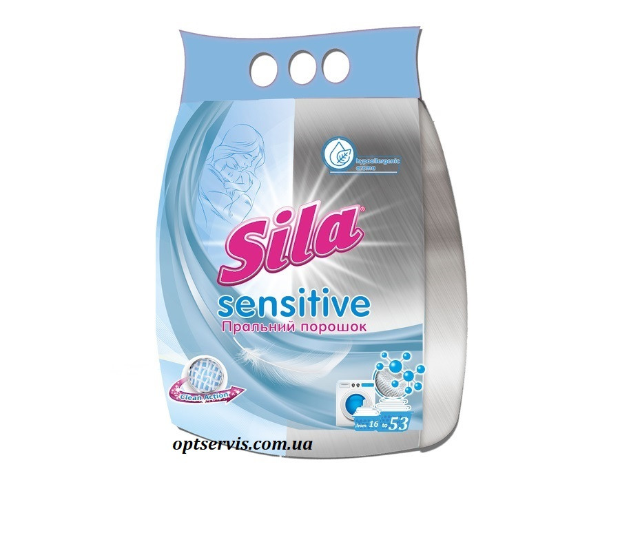 Засіб для прання Sila Sensitive порошок 2.4 кг