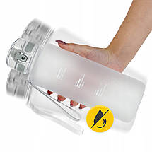 Пляшка для води спортивна 4FIZJO 1000 мл Grey (P-5905973404273), фото 5