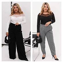 Лонгслів сітчастою вставкою.батал