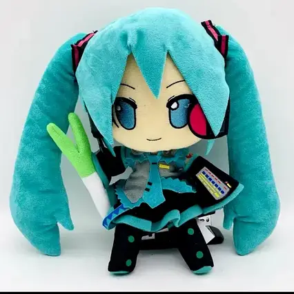 М'яка іграшка 25 см Хацуне Міку Вокалоїд, М'яка іграшка Hatsune Miku Хацуне Міку вокалоїд 25 см, фото 1
