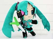 М'яка іграшка 25 см Хацуне Міку Вокалоїд, М'яка іграшка Hatsune Miku Хацуне Міку вокалоїд 25 см, фото 3