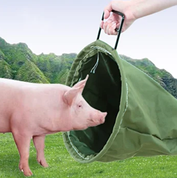 Мішок для фіксації голови свині допоможе без зайвих зусиль зловити та втихомирити свиню 36 х 56 см