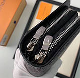 Чоловічий бреновий клатч барсетка LV (2012) dark grey, фото 3