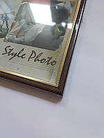 Фото рамка А4 пластиковый темный багет