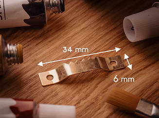 "Крокодил" для рамок. Колір "золото". 34х6мм