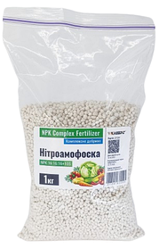 Нітроамофоска ТМ Клебріг 1 кг Добриво NPK 16:16:16+10S