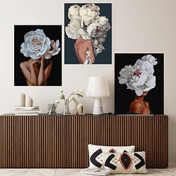 Триптихи (картини за номерами із трьох полотен)