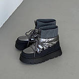Жіночі зимові сноубутси зі шкарпеткою, фото 6
