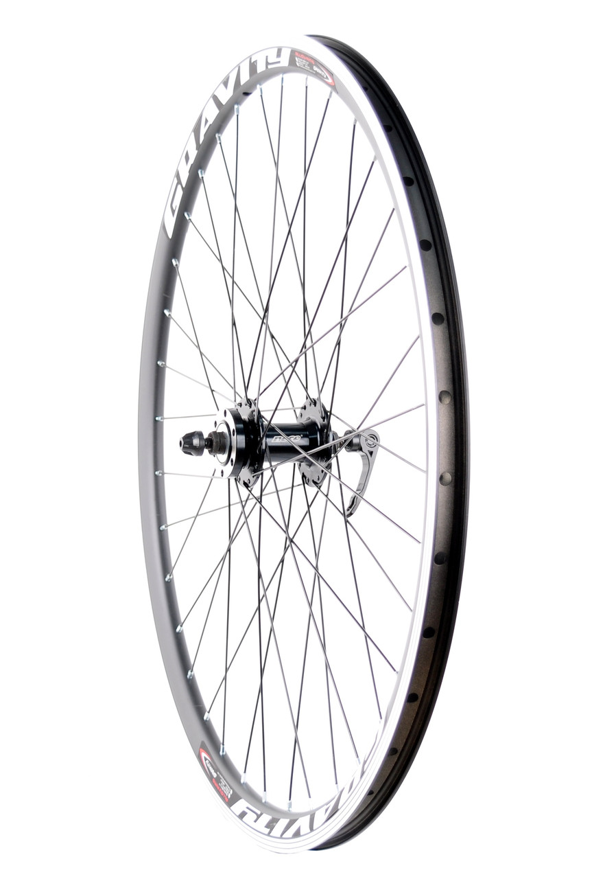 Колесо переднє 27.5" алюм. подвійний обід 14Gх36, NECO MS31F ексц., Disk, БЕЗ ГАЛЬМІВНОЇ ДОРІЖКИ, фото 1