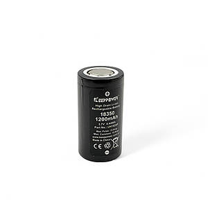 Акумулятор Li-Ion IMR 18350 KeepPower 1200mAh 10A (3.7v)