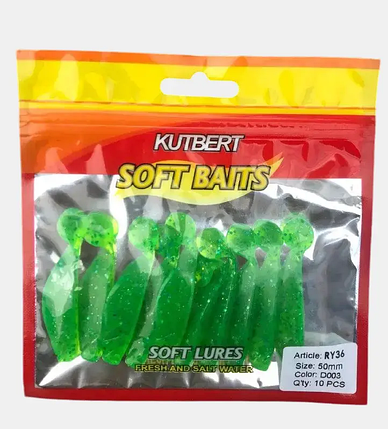 Силіконова Приманка Kutbert Kopyto віброхвіст 2,5, фото 1