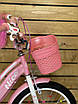 Дитячий велосипед 18" Corso Nice NC-18005 на зріст 105-115 см рожевий, фото 5