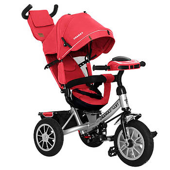 Велосипед триколісний Tilly Camaro T-362/2 Червоний | Велосипед-коляска дитячий
