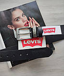 Чоловічий ремінь LEVIS натуральна шкіра, фото 3
