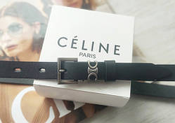 Жіночий вузький шкіряний ремінь CELINE