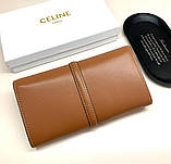 Жіночий брендовий гаманець Celine (924) brown, фото 3