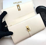 Жіночий брендовий гаманець Celine (924) beige, фото 3