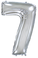 Фольгована цифра Flexmetal 40"(102 см) Срібна 7