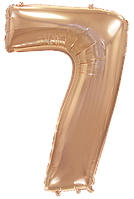 Фольгована цифра Flexmetal 40"(102 см) Рожеве золото 7