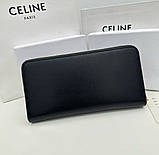 Жіночий гаманець на змійці Celine (А13) чорний, фото 7