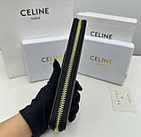 Жіночий гаманець на змійці Celine (А13) чорний, фото 8