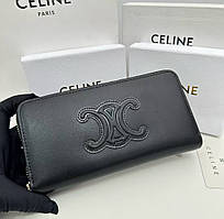 Жіночий гаманець на змійці Celine (А13) чорний