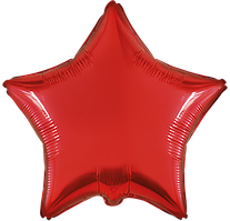 Фольгована кулька Flexmetal 18"(45 см) Зірка металік червона
