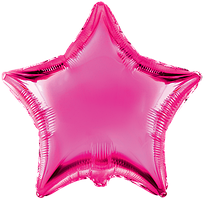 Фольгована кулька Flexmetal 18"(45 см) Зірка металік фуксія
