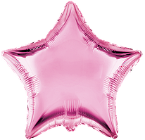 Фольгована кулька Flexmetal 18"(45 см) Зірка металік рожева