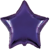 Фольгована кулька Flexmetal 18"(45 см) Зірка металік фіолетова