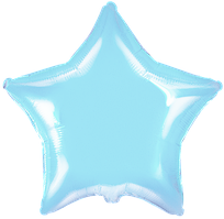 Фольгована кулька Flexmetal 18"(45 см) Зірка пастель блакитна