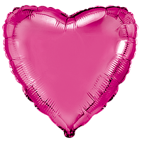 Фольгована кулька Flexmetal 18"(45 см) Серце металік фуксія