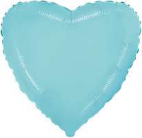 Фольгована кулька Flexmetal 18"(45 см) Серце пастель блакитне