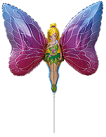 Фольгована кулька міні-фігура Flexmetal 14"(37х29 см) Фея Дінь-Дінь